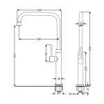 RA A11021-A888SN ก๊อกซิงค์น้ำเย็น CHROME