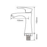 RA DW-28025-SATIN ก๊อกล้างหน้าน้ำเย็น KAW