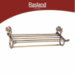RA 8622GOLD หิ้งตากผ้าพร้อมราวแขวนผ้า MATT GOLD
