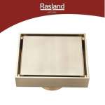 RA MGT565 ตะแกรงน้ำทิ้งพื้น ขนาด 10 x 10 ซม. MATT GOLD