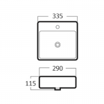 AQ 70663 อ่างล้างหน้าแขวน เล็กพิเศษ 