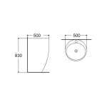 AQ 13346 อ่างล้างหน้าชิ้นเดียว