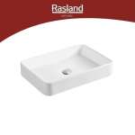 AQ 8885522 อ่างล้างหน้าทรงผืนผ้า แบบไม่มีรูก๊อก 0