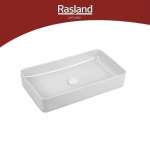 J 2255-WHITE-ASQ อ่างล้างหน้าบนเคาน์เตอร์ สี่เหลี่ยมผืนผ้า MATT WHITE  0