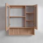 J BC-5038-MR70-02 กระจกส่องหน้าพร้อมตู้เฟอร์นิเจอร์ ขนาด 70 ซม.