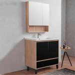 J BC-5038-MR70-02 กระจกส่องหน้าพร้อมตู้เฟอร์นิเจอร์ ขนาด 70 ซม.