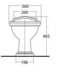 STAR โถปัสสาวะหญิง รุ่น EURO STAR NATURAL BIDET