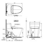 CW636SW6 โถสุขภัณฑ์ชิ้นเดียว พร้อมฝา WASHLET S7
