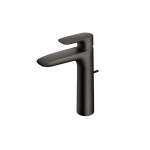TLG04304T#MBL ก๊อกผสมอ่างล้างหน้าแบบก้านโยกทรง Semi-tall พร้อมสะดือป๊อบอัพ รุ่น GA (Matte Black) 0