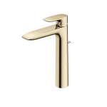 TLG04307T#PFG ก๊อกผสมอ่างล้างหน้าแบบก้านโยกทรงสูง พร้อมสะดือป๊อบอัพ รุ่น GA (Polished Frence Gold) 0