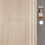 ประตู uPVC รุ่น CHARM ขนาด 80 x 200 ซม. สำหรับใช้ภายใน ใช้ในห้องน้ำ Polywood