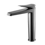 คลิกเลย COTTO ก๊อกเดี่ยวอ่างล้างหน้าแบบก้านโยก (ทรงสูง) รุ่น X-POSH สี Black Chrome 0