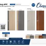 ประตู uPVC รุ่น CHARM ขนาด 80 x 200 ซม. สำหรับใช้ภายใน ใช้ในห้องน้ำ Polywood