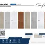 ประตู UPVC รุ่น COMFORT Series แบบร่องลูกฟัก และแบบเส้นร่อง Vacuum สำหรับห้องน้ำเท่านั้น Polywood *คลิกดูรายละเอียดเพิ่มเติม