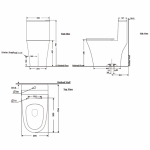 NC-8630S : KAEW CHAO CHOM สุขภัณฑ์แบบชิ้นเดียว ใช้น้ำ 3/6 ลิตร รุ่น แก้วเจ้าจอม