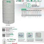 ถังเก็บน้ำบนดิน DOS CHABA KV ขนาด 700 ลิตร สี Como Gray