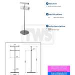 YH63SD แท่นวางรีโมทคอนโทรล พร้อมที่ใส่กระดาษทิชชู่ แบบขาตั้ง รุ่น NEOREST