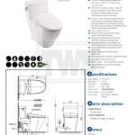 CW624SW6 โถสุขภัณฑ์ชิ้นเดียว พร้อมฝา WASHLET S7