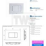 MB170P#SS ปุ่มกดสำหรับหม้อน้ำซ่อนผนัง (สี Silver Matte)
