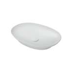 LW4706#MW อ่างล้างหน้าวางบนเคาน์เตอร์ พร้อมสะดือ Matte White 0