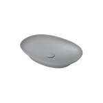 LW4706#MGR อ่างล้างหน้าวางบนเคาน์เตอร์ พร้อมสะดือ Matte Grey 0