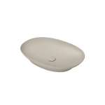 LW4706#MBE อ่างล้างหน้าวางบนเคาน์เตอร์ พร้อมสะดือ Matte Beige 0