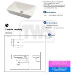 LW1735 อ่างล้างหน้าวางบนเคาน์เตอร์ 