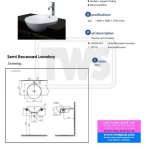 LW533JW/F อ่างล้างหน้าฝังครึ่งเคาน์เตอร์ 