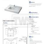 LW596R1 อ่างล้างหน้าฝังใต้เคาน์เตอร์ 