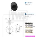 TX443SESN#MB ก๊อกผสมสำหรับยืนอาบน้ำ ชนิดฝังผนัง รุ่น EGO ll (Matte Black)