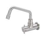 WS-0132C ก๊อกซิงค์เดี่ยว แบบติดผนัง คอ C รุ่น CHAOPHRAYA 0
