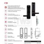 HAFELE DIGITAL DOOR LOCK ชุดล็อคประตูระบบดิจิตอลแบบก้านโยก