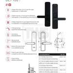 HAFELE DIGITAL DOOR LOCK ชุดล็อคประตูระบบดิจิตอลแบบก้านโยก