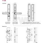 HAFELE DIGITAL DOOR LOCK ชุดล็อคประตูระบบดิจิตอลแบบก้านโยก สำหรับประตูเฟรมแคบ