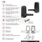 HAFELE DIGITAL DOOR LOCK ชุดล็อคประตูระบบดิจิตอลแบบก้านโยก ติดตั้งแทนลูกบิดทั่วไป
