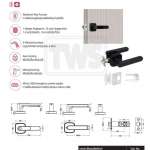 HAFELE DIGITAL DOOR LOCK ชุดล็อคประตูระบบดิจิตอลแบบก้านโยก ติดตั้งแทนลูกบิดทั่วไป