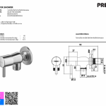 PREMA วาล์วเปิด-ปิดน้ำสำหรับฝักบัวสายอ่อน PM1063(HM) 