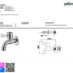 PREMA ก๊อกสำหรับล้างพื้น แบบก้านปัด PM1068#SA(HM)
