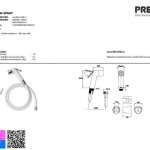 PREMA สายฉีดชำระ สีขาว PM6005#WH(HM)