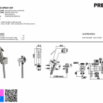 PREMA ชุดสายฉีดชำระ พร้อมวาล์วเปิด-ปิด PM622#SC(HM)