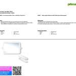 PREMA กระจกกรอบพลาสติก พาโลมา ทรงสี่เหลี่ยม ครึ่งชุด สีขาว PM901