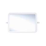 PREMA กระจกกรอบพลาสติก พาโลมา ทรงสี่เหลี่ยม สีขาว PM91 0