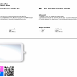 PREMA กระจกกรอบพลาสติก พาโลมา ทรงสี่เหลี่ยม สีขาว PM91
