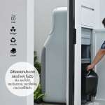 DOS PORTANA ถังขยะฝังกำแพงสำเร็จรูป ขนาด 60 ลิตร สี Cloudy Gray มือจับซ้าย