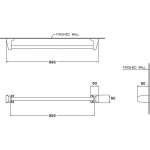 คลิกเลย COTTO ราวแขวนผ้า รุ่น STANDARD