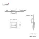 คลิกเลย COTTO ที่ใส่กระดาษแบบฝัง รุ่น STANDARD