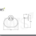 HM-403 ห่วงแขวนผ้า รุ่น HERMES
