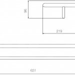 TS-4204 ชั้นวางผ้าพร้อมราวแขวนผ้าสแตนเลส ขนาด 60 ซม.