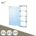 MS-002S กระจกทรงสี่เหลี่ยม พร้อมชั้นวางของ 4 ชั้น 0