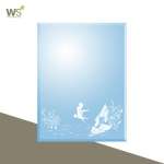 Frameless Square Mirror Size 45 x 60 and 60 x 80 cm. 0